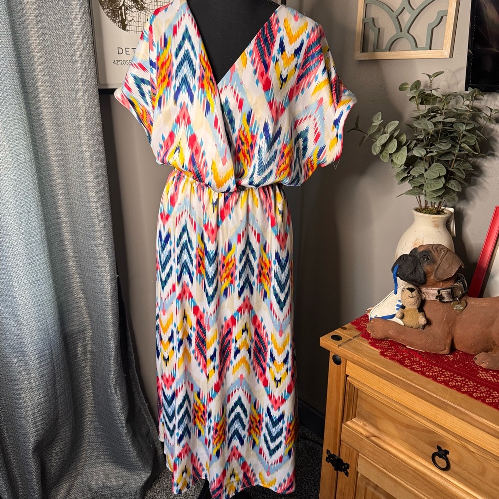 Ashley Stewart Multicolor Maxi Dress